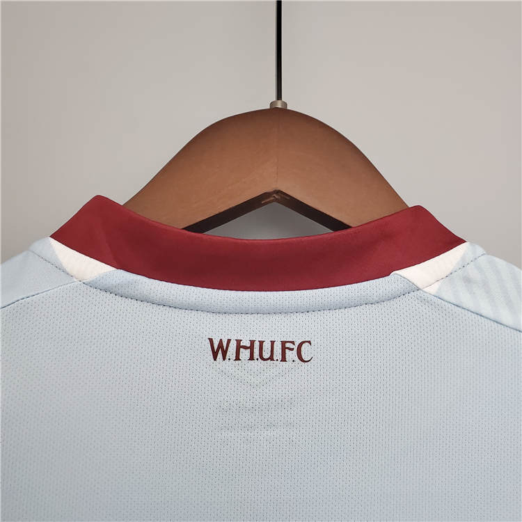 West Ham United 21-22 Away White Soccer Jersey Football Shirt - Click Image to Close